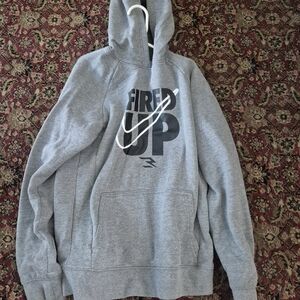 Nike Fired Up Gray Men's Hoodie